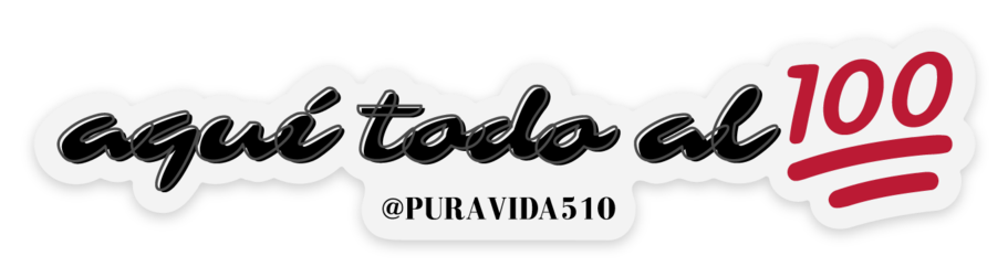 "aqui todo al 100" clear sticker