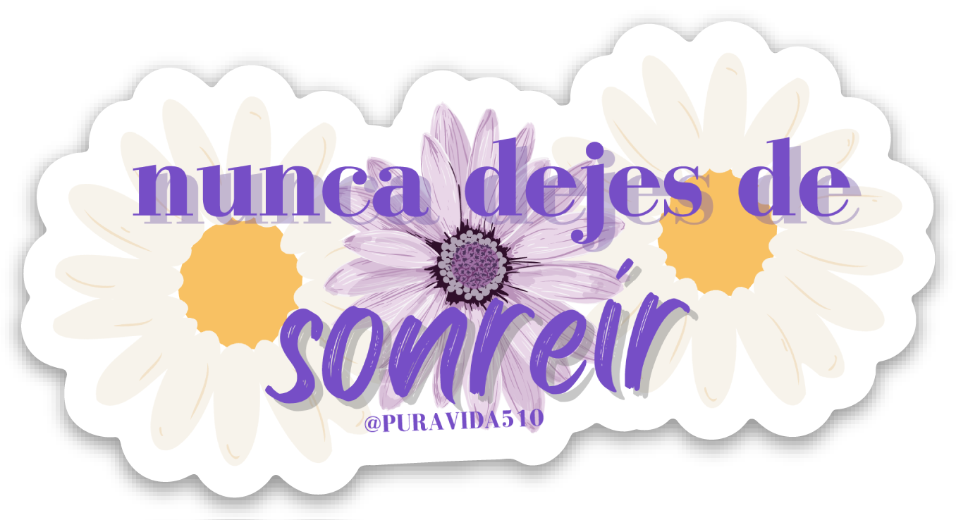 "nunca dejes de sonreir" sticker