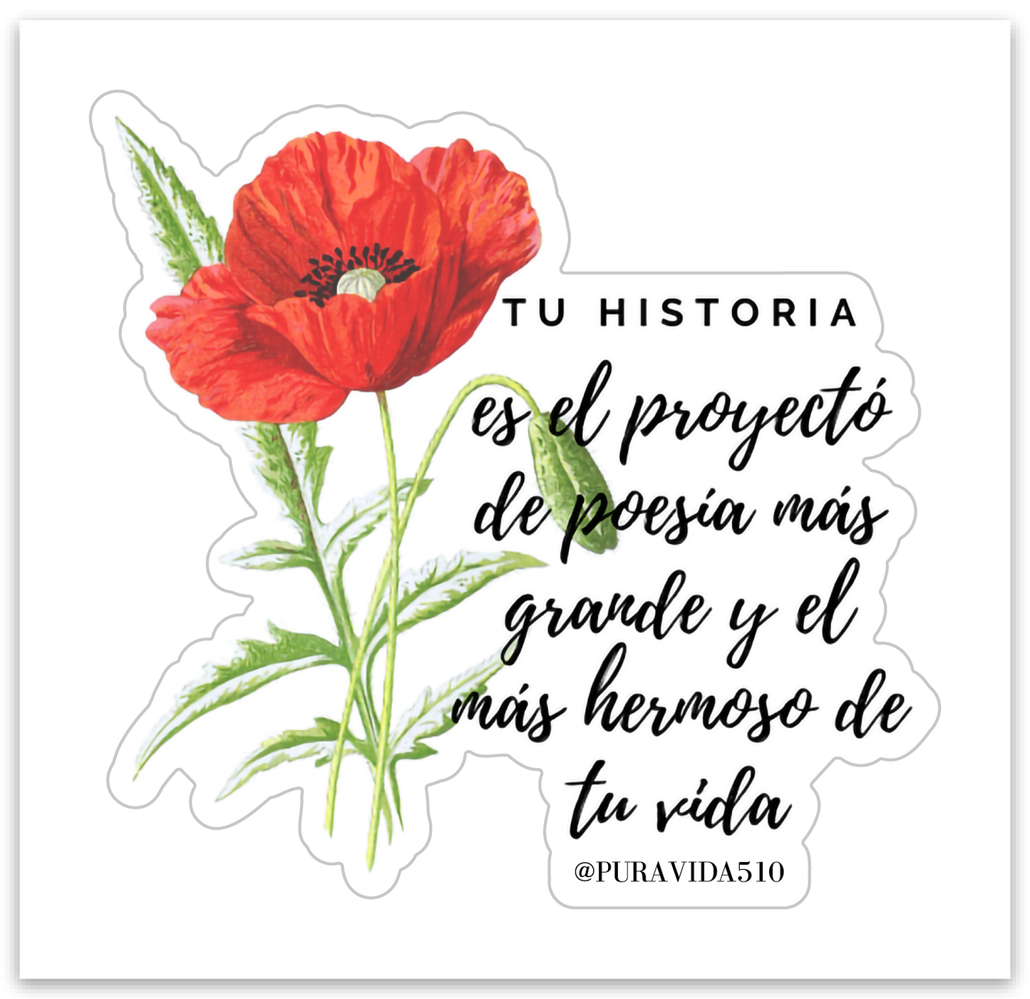 "tu historia" sticker